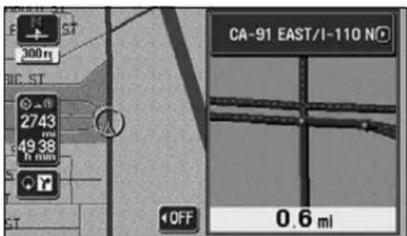 ECLIPSE AVN6620 - Canceling the intersection guidance screen - 2