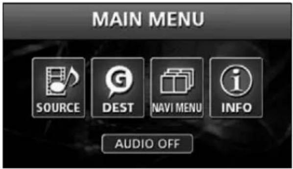 ECLIPSE AVN6620 - Menu screen - 1