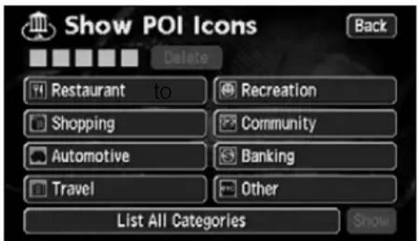 ECLIPSE AVN6620 - POI switch display - 2