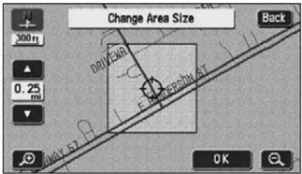 ECLIPSE AVN6620 - Touch ▲ to ▼ the area to be detoured. - 1
