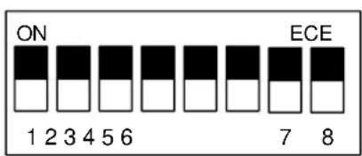 ON 1 2 3 4 5 6 ECE 7 8