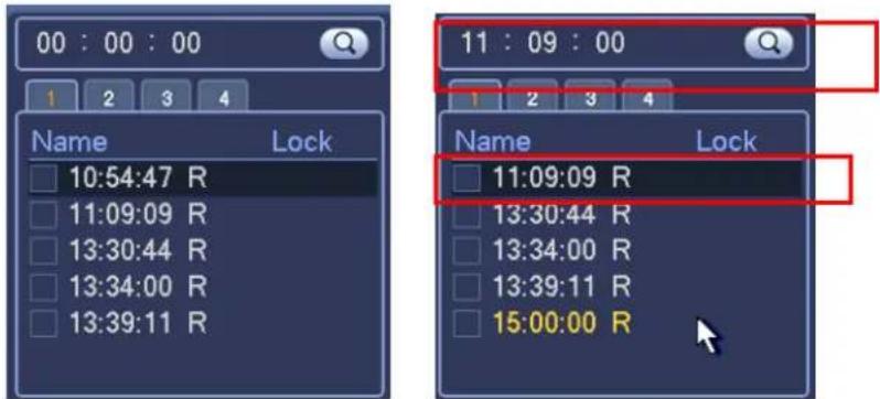 00 : 00 : 00 1 2 3 4 Name Lock 10:54:47 R 11:09:09 R 13:30:44 R 13:34:00 R 13:39:11 R 11 : 09 : 00 Name Lock 11:09:09 R 13:30:44 R 13:34:00 R 13:39:11 R 15:00:00 R
