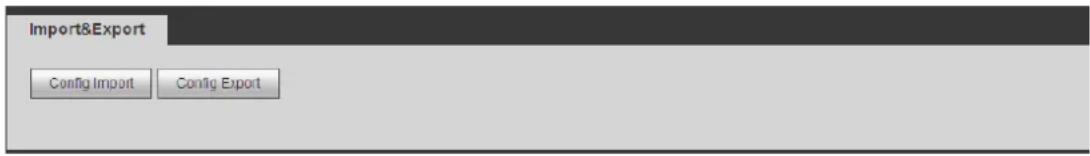 Import&Export Config Import Config Export