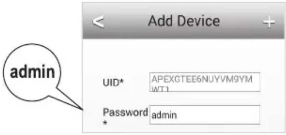 admin UID* APEXGTEE6NUYVM9YM WT1 Password admin