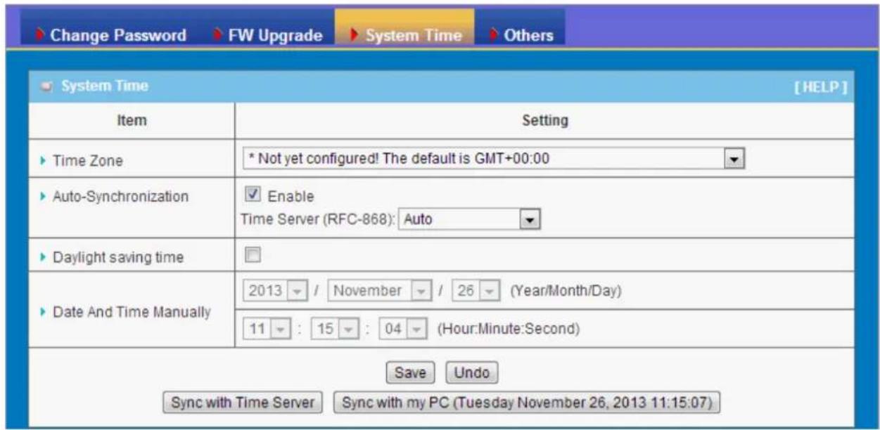 LEVELONE WAP-8101 - System Time - 1