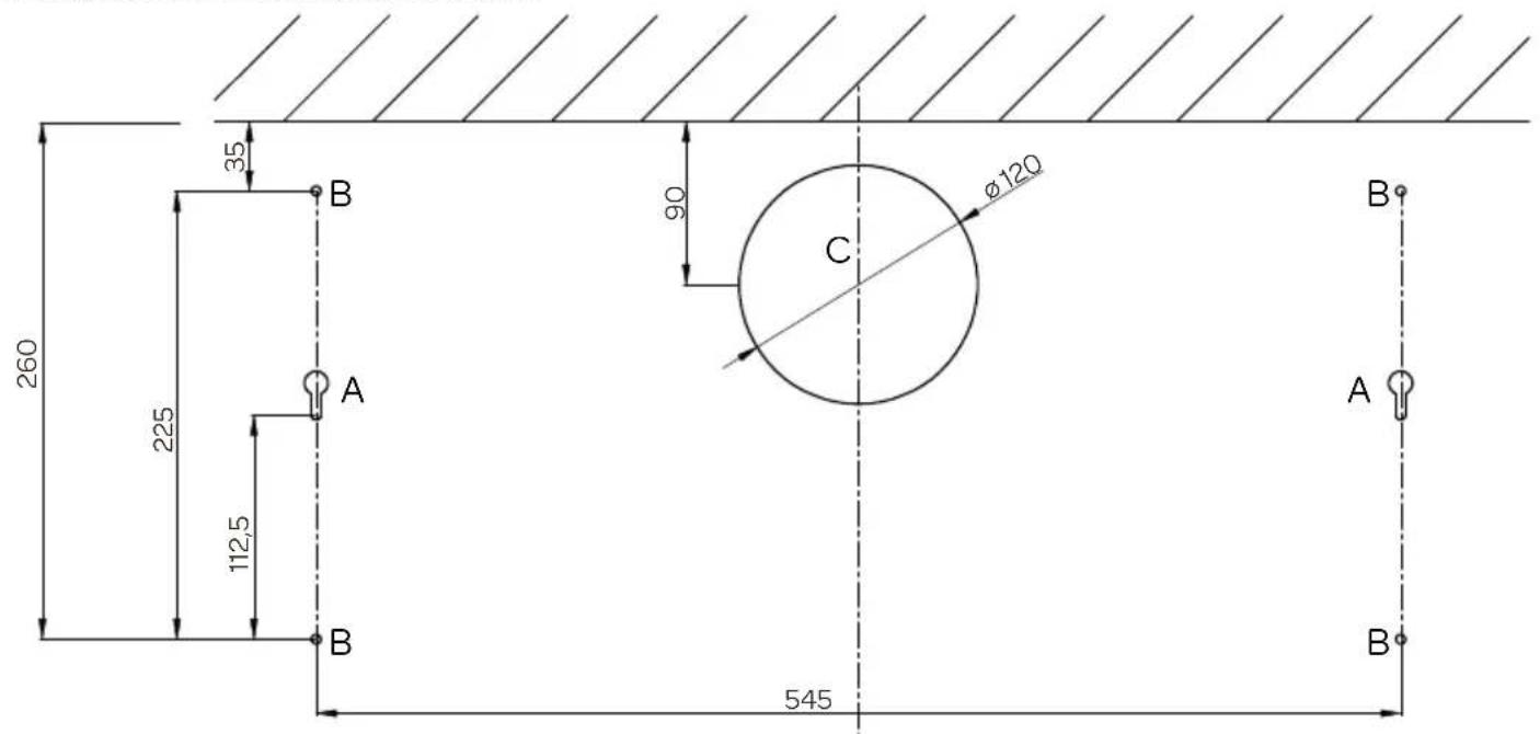 260 35 225 112,5 B A B 90 C Ø120 545 A B