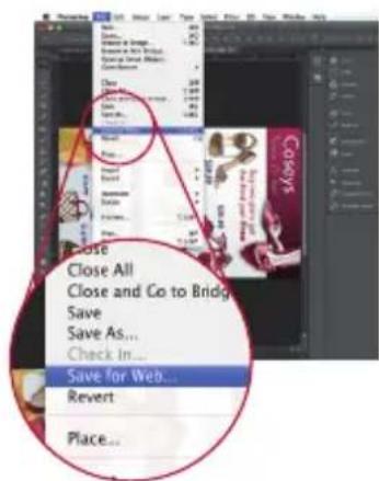 Close All Close and Go to Bridge Save Save As... Check In... Save for Web... Revert Place...