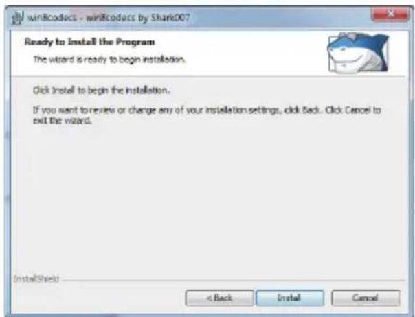 winBcodocs - winBcodocs by Shark007 Ready to Install the Program The wizard is ready to begin installation. Click install to begin the installation. If you want to review or change any of your installation settings, click Back. Click Cancel to exit the wizard. InstallShield < Back Install Cancel