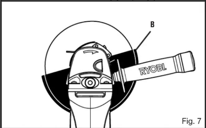 B RYOBI. Fig. 7