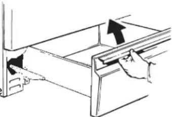 HOTPOINT RGB780DEHBB - Replacing the Storage Drawer: - 1