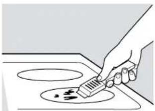 HOTPOINT RB787DPBB - Residuos pegados - 1