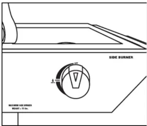 Brinkmann 810-8412-SB - ENCENDIDO DE LA HORNILLA LATERAL: - 1