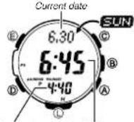 CASIO PRG300CM-3 - Looking up Sunrise and Sunset Times - 1