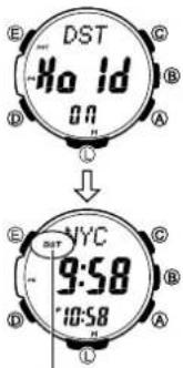 E DST Ho id on A C ↓ E NYC 9:58 10:58 D A B C 10