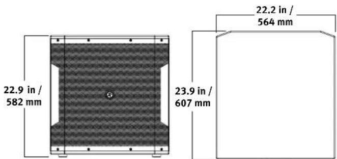 MACKIE iP-12 - iP-18S Dimensions - 1