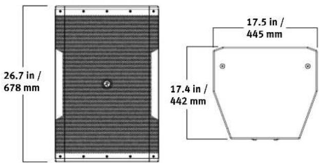 MACKIE iP-12 - iP-15 Dimensions - 1