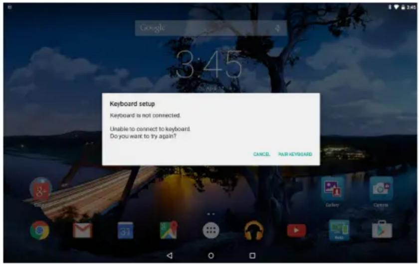 DELL Venue 7040 - Pairing your tablet with another keyboard - 1