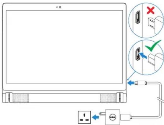 DELL Venue 7040 - Charging your tablet - 5