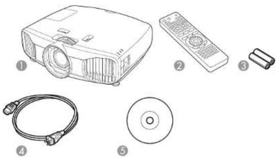 EPSON PowerLite 5025UB - ProductBoxContents - 1
