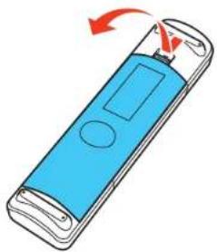 EPSON PowerLite 5025UB - ReplacingtheRemoteControlBatteries - 1