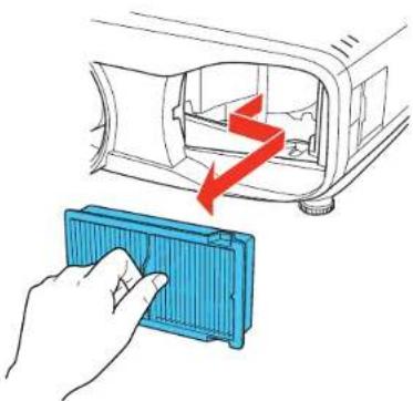 EPSON PowerLite 5025UB - ReplacingtheAirFilter - 2
