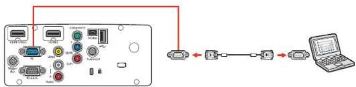 EPSON PowerLite 3500 - ConnectingtoaComputerforVGAVideo - 1