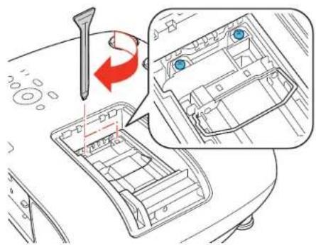 Diagram showing car interior components with a red arrow indicating rotation and a magnified inset highlighting a specific area.
