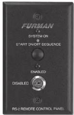 Furman RS-1 - R S - 2 MOMENTARY CONTACT REMOTE CONTROL PANEL - 2