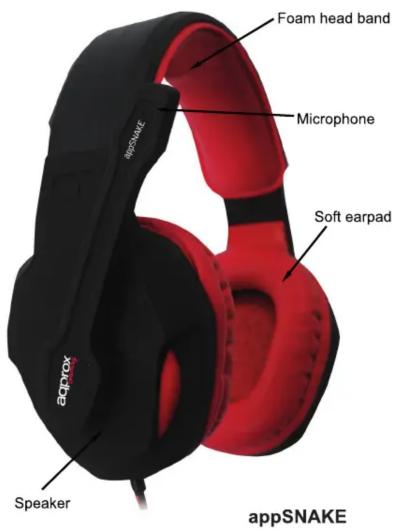 Foam head band Microphone Soft earpad Speaker appSNAKE
