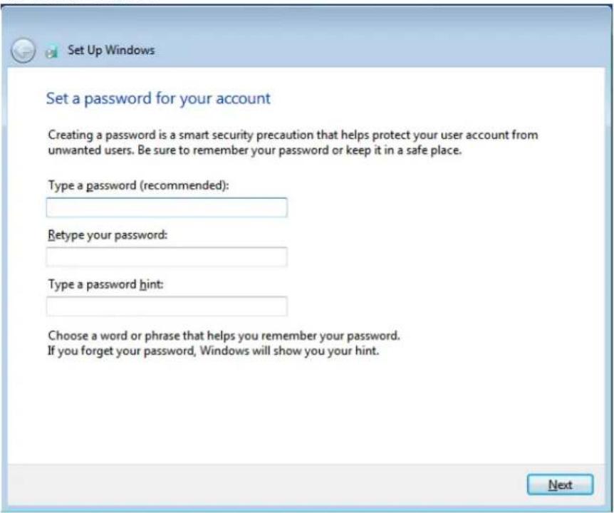 ELO ECMG2C - Create a password for the system - 1