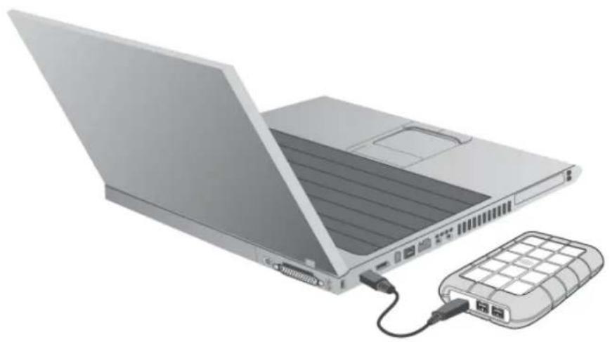 SEAGATE Rugged Triple USB 3.0 - STEP 1: CONNECT THE INTERFACE CABLE - 1