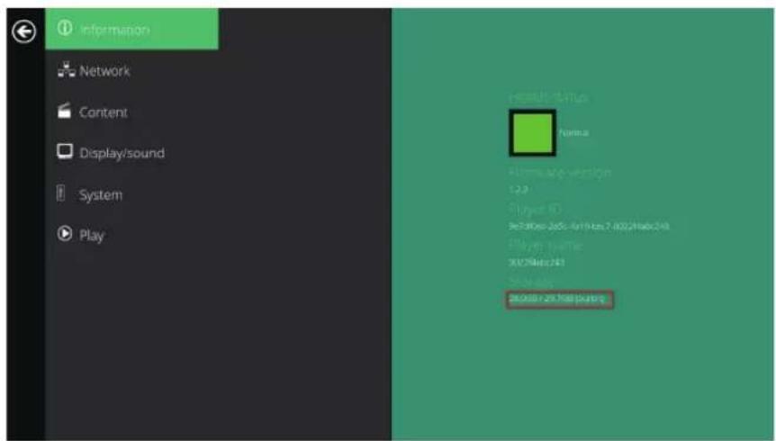 Information Network Content Display/sound System Play Normal Play name: version 1.2.3 Player ID: 362300-2854-419/ces7.80224/abc248 Player Name: 362300-2854-419/ces7.80224/abc248 Play name: 362300-2854-419/ces7.80224/abc248 Play name: 362300-2854-419/ces7.80224/abc248 Play name: 362300-2854-419/ces7.80224/abc248 Play name: 26.0000 / 26.7000 (buying)