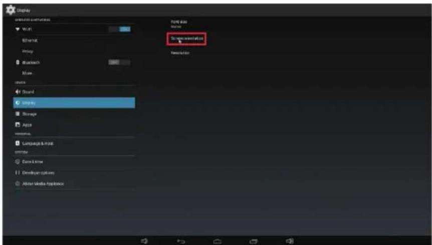 Display Show the following: Watts 80 mmak Preview disconnect Main Source Show Show by Storage Apps renovada. Language & mail control Date & time Developer options Editor Media Appliance Form 4.02 Status Show is allowed all on Information