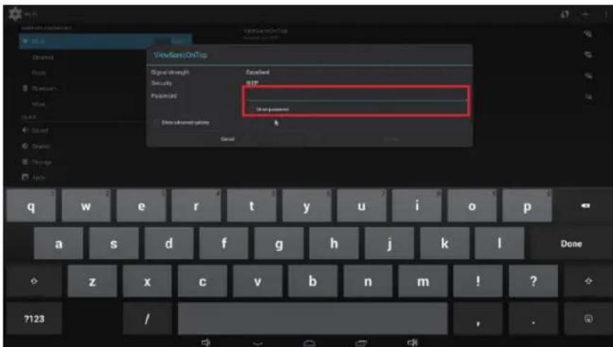 ViewSensOnTop Signal strength Security Platform Show advanced options General Default FTP Main power q w e r t y u i o p a s d f g h j k l Done z x c v b n m ! ? 7123 / , .