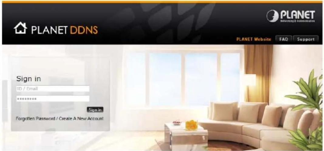 Planet ICA-3550V - Configuring PLANET DDNS steps: - 1