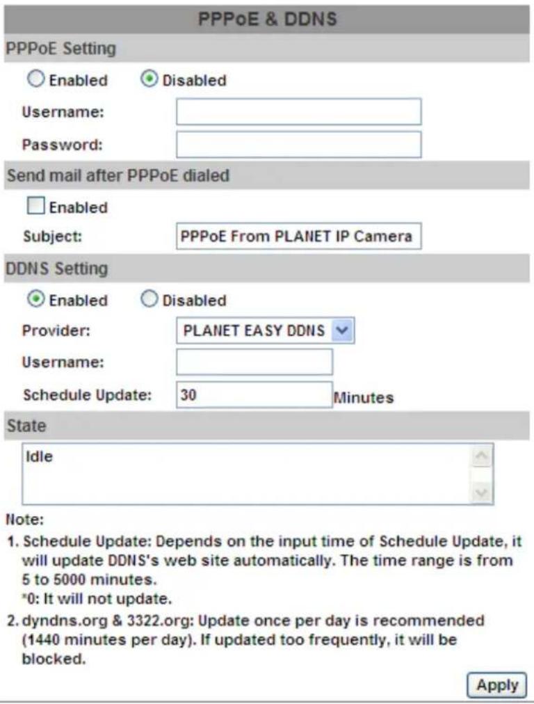 Planet ICA-3550V - PPPoE & DDNS - 1