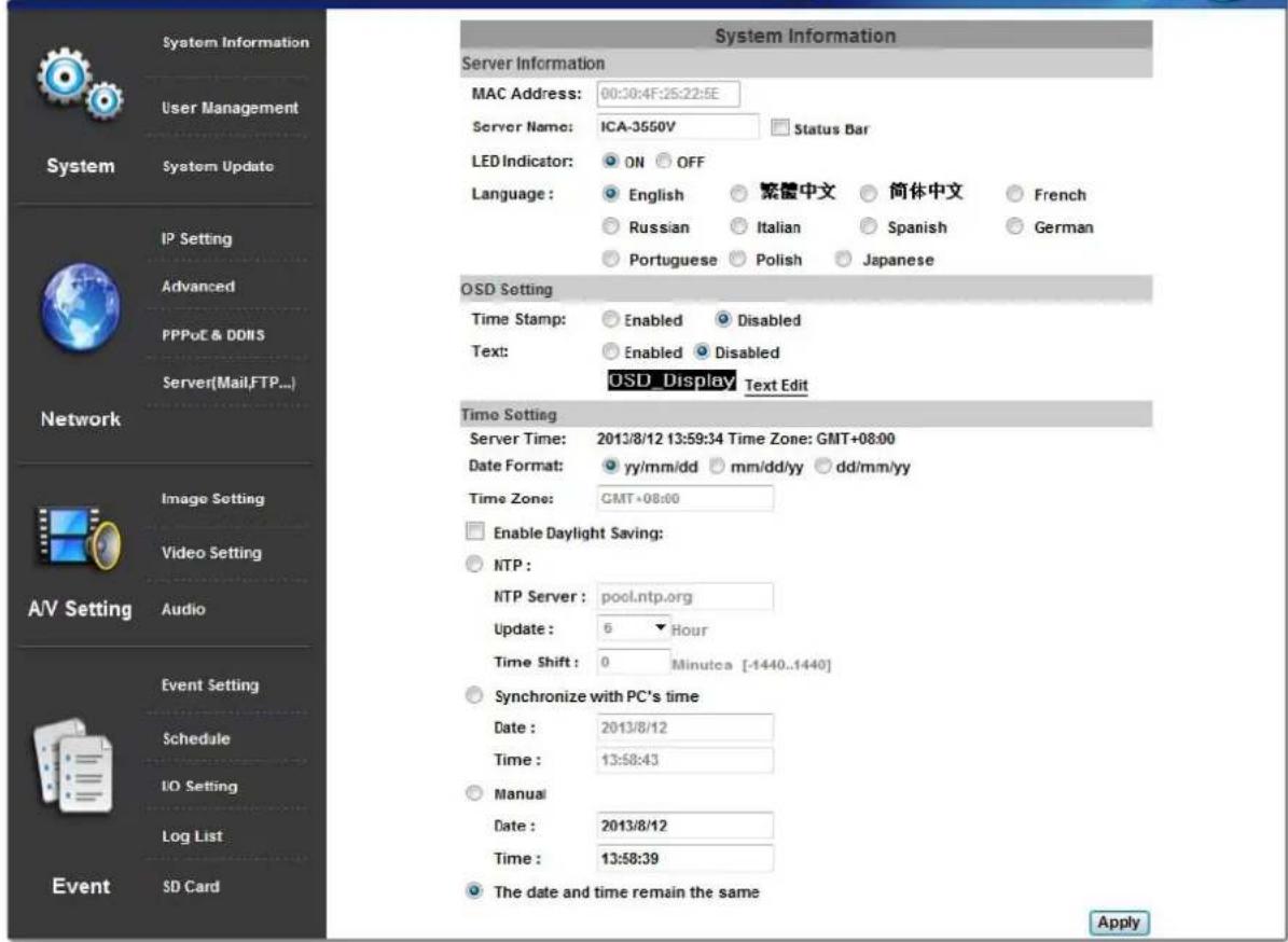 Planet ICA-3550V - Configuration - 5