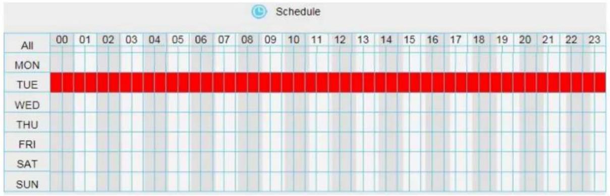 FOSCAM FI9805EP - Alarm Schedule - 2