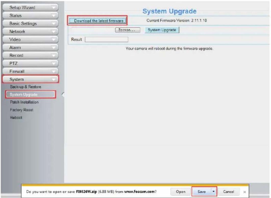 FOSCAM FI9805EP - System Upgrade - 1