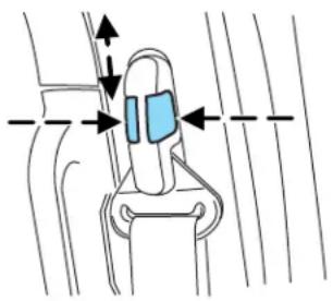 MAZDA Tribute Hybrid (2009) - Seat belt height adjustment - 1