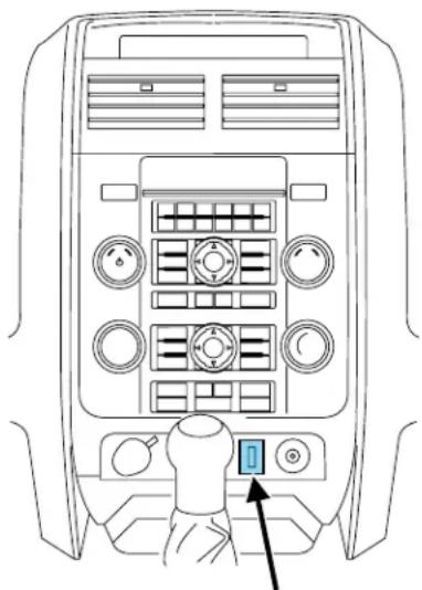 MAZDA Tribute Hybrid (2009) - USB port (if equipped) - 1