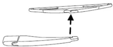 MAZDA Tribute Hybrid (2009) - Changing rear window wiper blade - 2