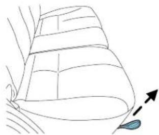MAZDA Tribute Hybrid (2009) - Folding down rear seats - 3