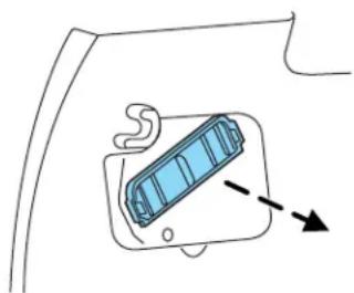 MAZDA Tribute Hybrid (2009) - Changing the high voltage battery air filter element - 2