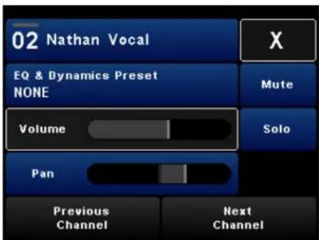 02 Nathan Vocal EQ & Dynamics Preset NONE Volume Pan Previous Channel Next Channel Mute Solo