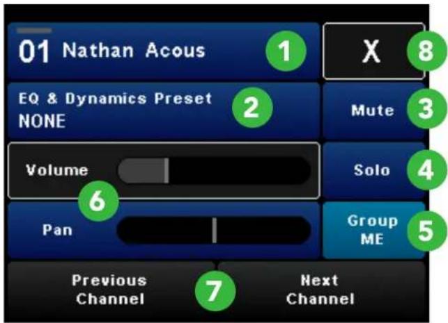 01 Nathan Acous EQ & Dynamics Preset NONE Volume Pan Previous Channel Next Channel X Mute Solo Group ME 8 3 4 5