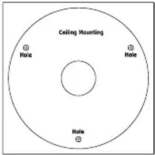 Ceiling Mounting Hole Hole Hole