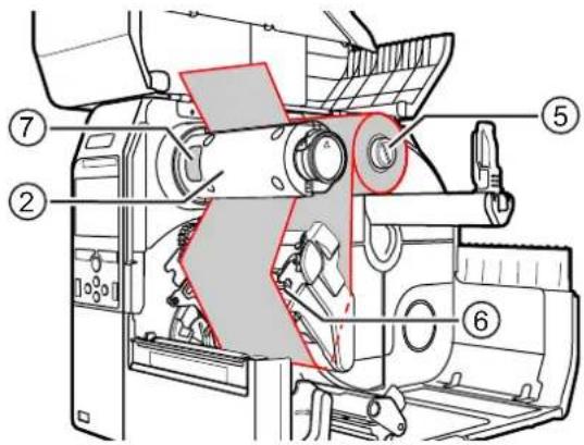 Technical diagram of a vehicle interior with numbered components, likely for maintenance or assembly instructions.