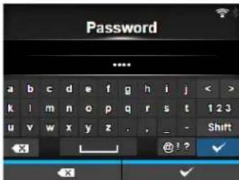 Password a b c d e f g h i j < > k l m n o p q r s t 1 2 3 u v w x y z . , _ - Shift x @ ! ? x