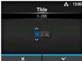 Tilde 0-255 1 2 6